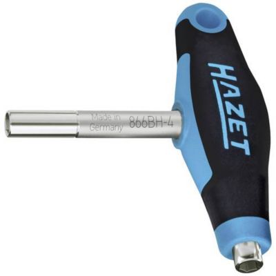 Tournevis porte-embouts double 1/4" (6,3 mm) Hazet 866BH-4, poignée T ergonomique