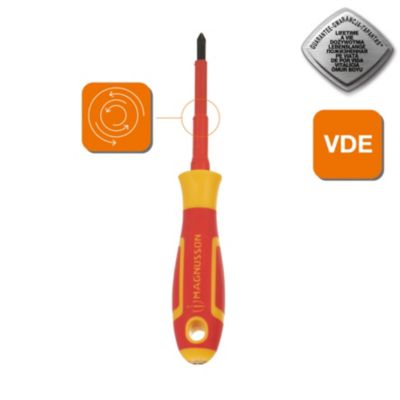 Tournevis Pozidriv VDE Magnusson PZ1 75 x 1 mm