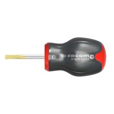 Tournevis Protwist pour vis à fente à lame courte 5,5x35mm longueur 91mm - FACOM - AT5.5X35