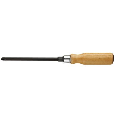 Tournevis PZ2 à manche bois avec écrou 6x125mm longueur totale 240mm - FACOM - ATHH.D2