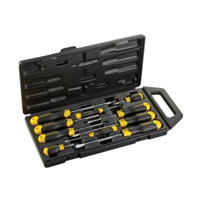 Tournevis Stanley en coffret, assortiment de 10 pièces