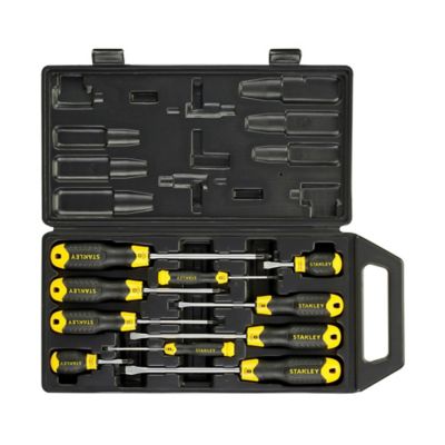 Tournevis Stanley en coffret, assortiment de 10 pièces