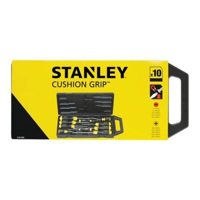 Tournevis Stanley en coffret, assortiment de 10 pièces