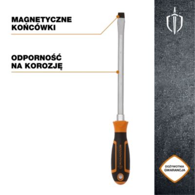 Tournevis tête plate 12 mm Magnusson bout magnétique lame longueur 200 mm