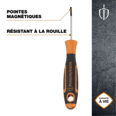 Tournevis tête plate 2,5 mm Magnusson bout magnétique lame longueur 50 mm