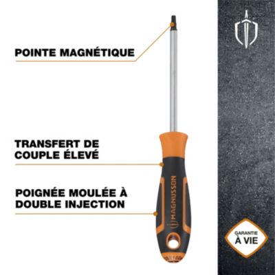 Tournevis tête Torx T20 Magnusson bout magnétique lame longueur 100 mm