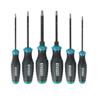 Tournevis Torx Erbauer T10, T15, T20, T25, T30, T40, 6 pièces