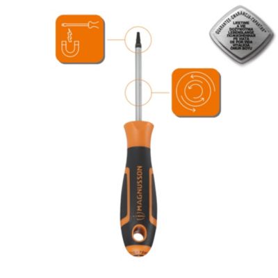 Tournevis Torx Magnusson T10 75 mm noir et orange