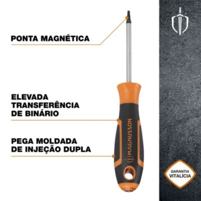 Tournevis Torx Magnusson T10 75 mm noir et orange