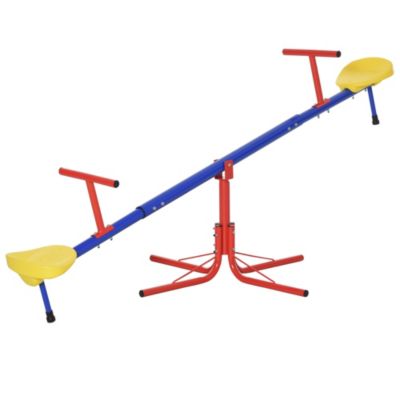 Trébuchet rotatif 360 degrés - balançoire à bascule enfant - multicolore