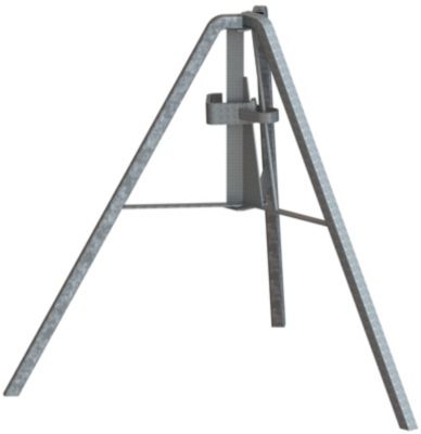 Trépied repliable acier galvanisé pour étais diam 57 ou 76 mm