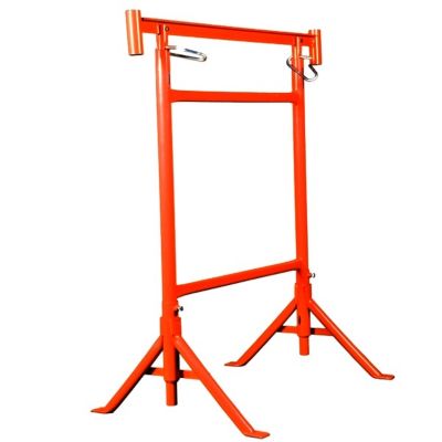 Tréteau de maçon diam 49 mm de 0.80 à 1.30 m peint pieds pivotants