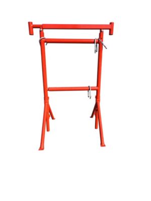 Tréteau de maçon télescopique diam 49 mm -1.15 à 2.00m peint pieds pivotants