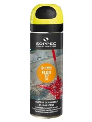 Traceur de chantier PROMARKER SOPPEC jaune, 500 ml, modèle 141517O