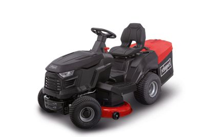 Tracteur tondeuse TMR452-98H-RD Scheppach - moteur 4T- 452 cm3- 1,5CV - largeur de coupe 98 cm - hauteur 30-90 mm - bac 245L