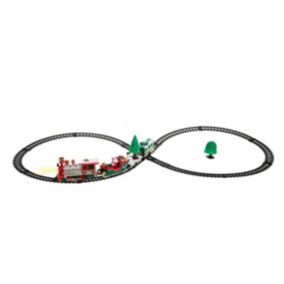 Train électrique de noël 22 pièces musical 1 led à piles - feeric lights & christmas