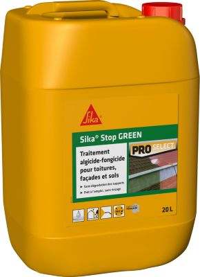 Traitement algicide et fongicide anti-traces vertes Sika Sikastop Vert 20 L