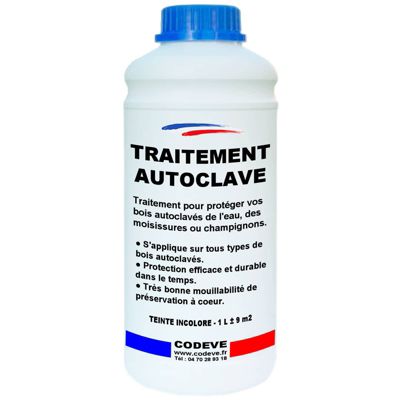Traitement Autoclave - 1 L   - Codeve Bois - Pour Renforcer La Protection De Vos Bois Déjà Passés En Autoclave.