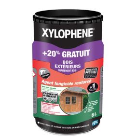 Traitement bois agent fongicide renforcé extérieur Xylophène 6L +20% gratuit