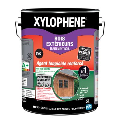 Traitement bois extérieur insecticide, fongicide anti termites et xylophages 5 L Xylophène Evo+