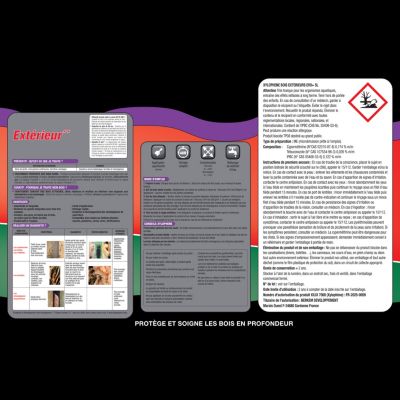 Traitement bois extérieur insecticide, fongicide anti termites et xylophages 5 L Xylophène Evo+