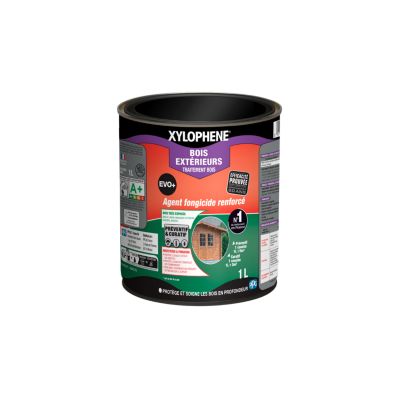 Traitement bois extérieur insecticide, fongicide anti termites et xylophages Evo+ 1 L Xylophène