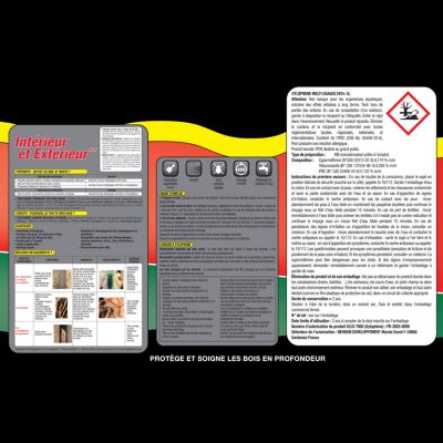 Traitement bois insecticide, fongicide anti termites et xylophages Xylophène Evo+ 5 L