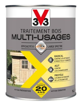 Traitement bois multi-usages incolore 1L V33