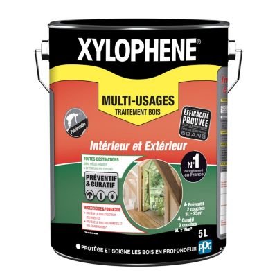 Traitement bois multi-usages intérieur et extérieur Xylophène 5L