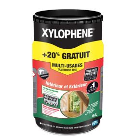 Traitement bois multi-usages intérieur et extérieur Xylophène 6L +20% gratuit