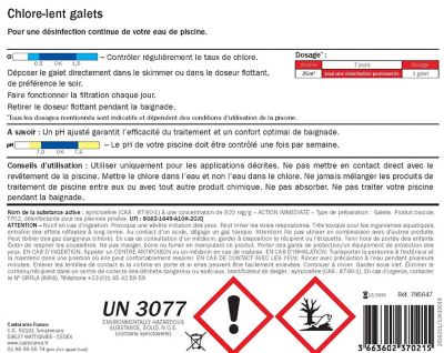 Traitement chlore-lent galets 10kg Diall