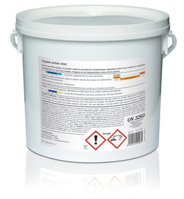 Traitement complémentaire pour piscine Oxydant choc action 5 kg Diall