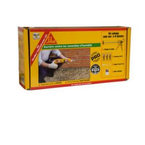 Traitement contre les remontées d'humidité Sika Sikamur InjectoCream 100 Kit 20 m²