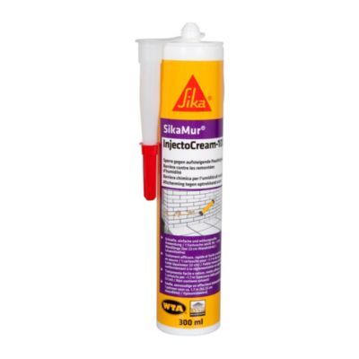 Traitement contre les remontées d'humidité Sika Sikamur InjectoCream 100 Kit 20 m²