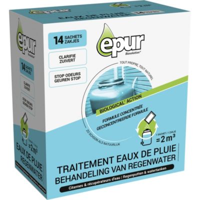 Traitement des eaux de pluie citernes & récupérateurs d'eau Epur 14 sachets