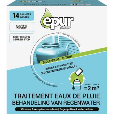 Traitement des eaux de pluie citernes & récupérateurs d'eau Epur 14 sachets