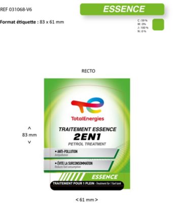 Traitement essence 2 en 1 Total Energies 250ML