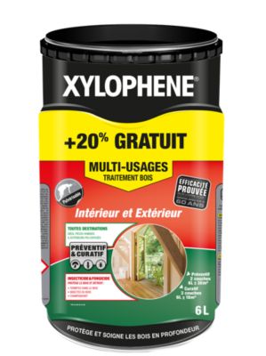 Traitement extérieur multi-usages Xylophene 5L + 20% gratuit