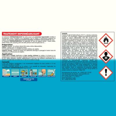 Traitement imperméabilisant façades et toitures Julien mat blanc cassé 2,5L