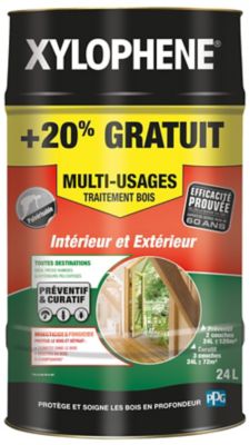 Traitement multiusage triple action Xylophène 20L + 20% | Castorama