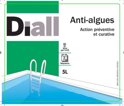 Traitement piscine Anti-algues Diall 5L