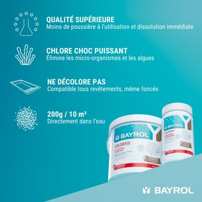 Traitement pour piscine Chlorifix 5kg Bayrol