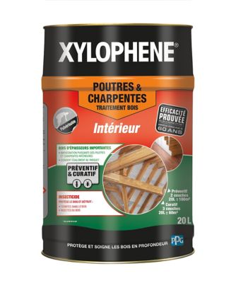 Traitement Poutres & Charpentes Xylophène 20 L | Castorama
