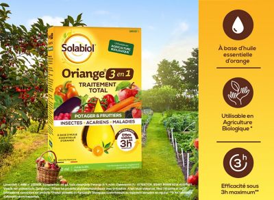 Traitement Total Oriange 3 en 1 potager Solabiol 100ml