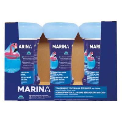 Traitement tout-en-un été et hiver au chlore Marina 1,66 Kg