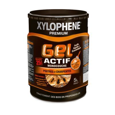 Traitement Xylophene Gel Poutres et charpentes 5 L