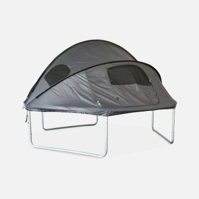 Trampoline 305cm bleu avec pack d'accessoires + Tente de camping avec sac de transport