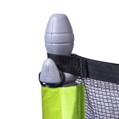 Trampoline de jardin 365 cm + filet de sécurité + échelle JUMPI Vert/Noir 360