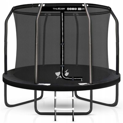 Trampoline de jardin THUNDER 8ft 244 cm pour enfants avec filet de sécurité intérieur et échelle 1 pièce.