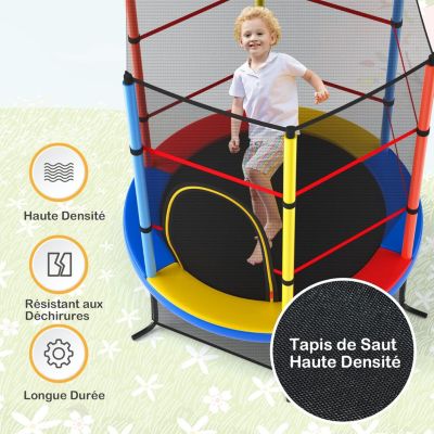SONGMICS Trampoline Extérieur Enfant Diamètre 183cm Filet De Protection